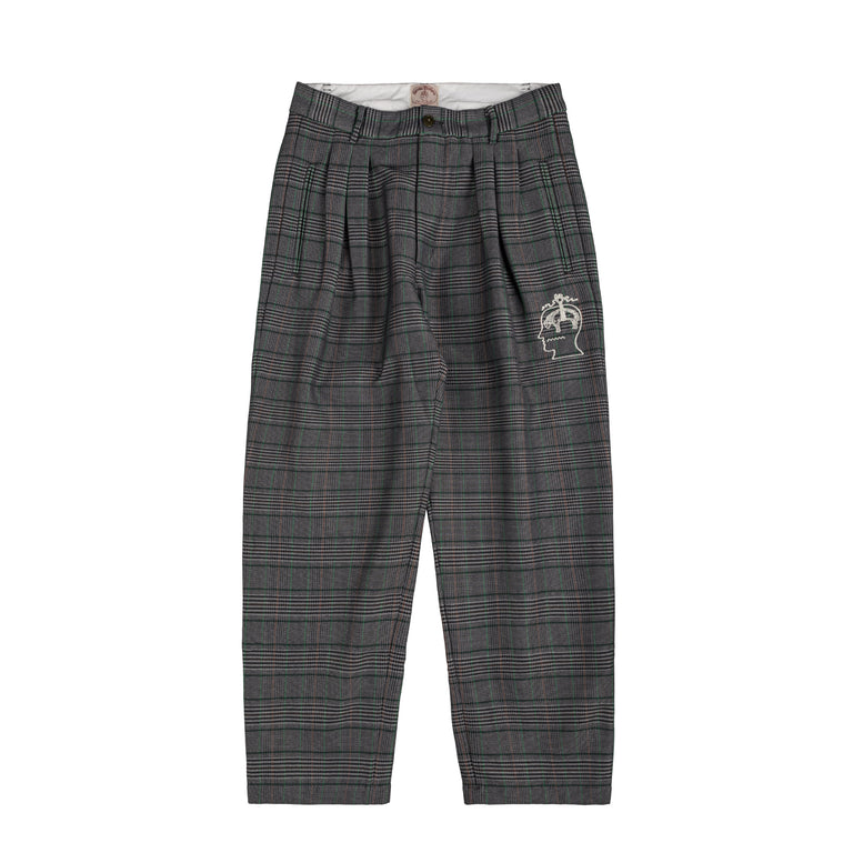 Brain Dead x Brooks Brothers Glen Check Pleated Trouser (Grey)