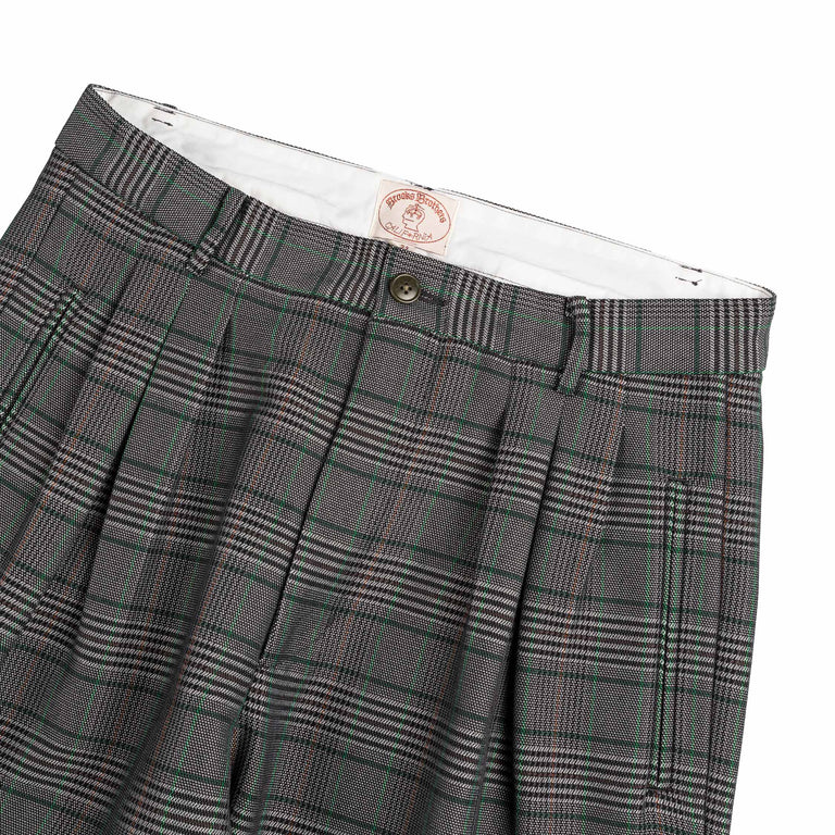 Brain Dead x Brooks Brothers Glen Check Pleated Trouser (Grey)