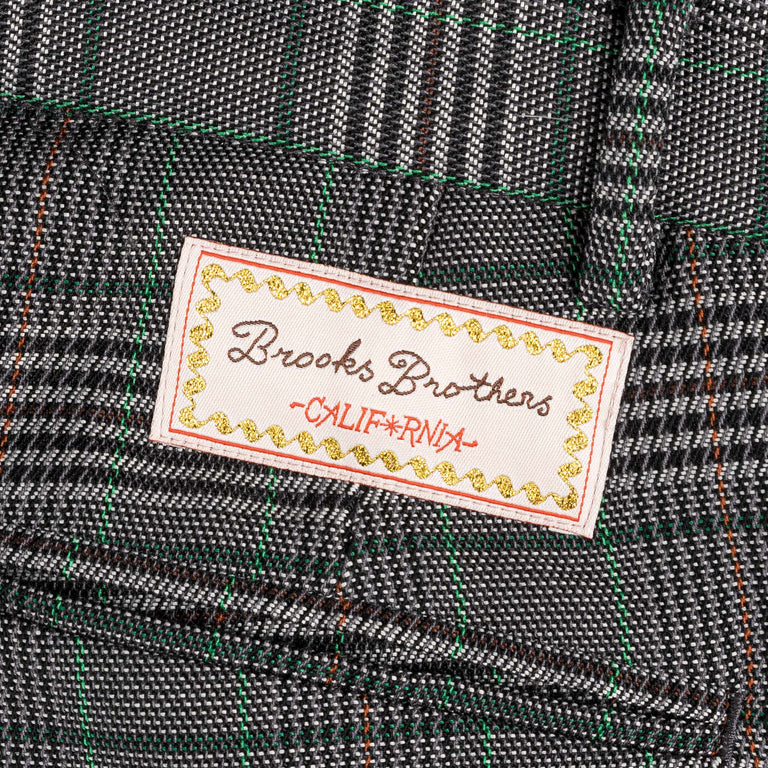 Brain Dead x Brooks Brothers Glen Check Pleated Trouser (Grey)