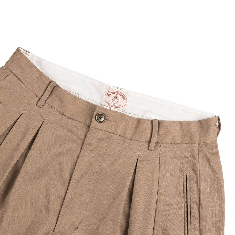 Brain Dead x Brooks Brothers Pleated Chino Short (Desert)