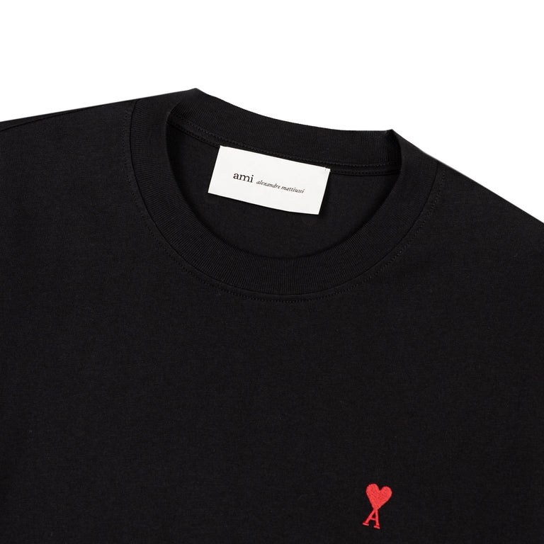AMI Paris	Red Ami De Coeur T-Shirt - XL / Black - 2