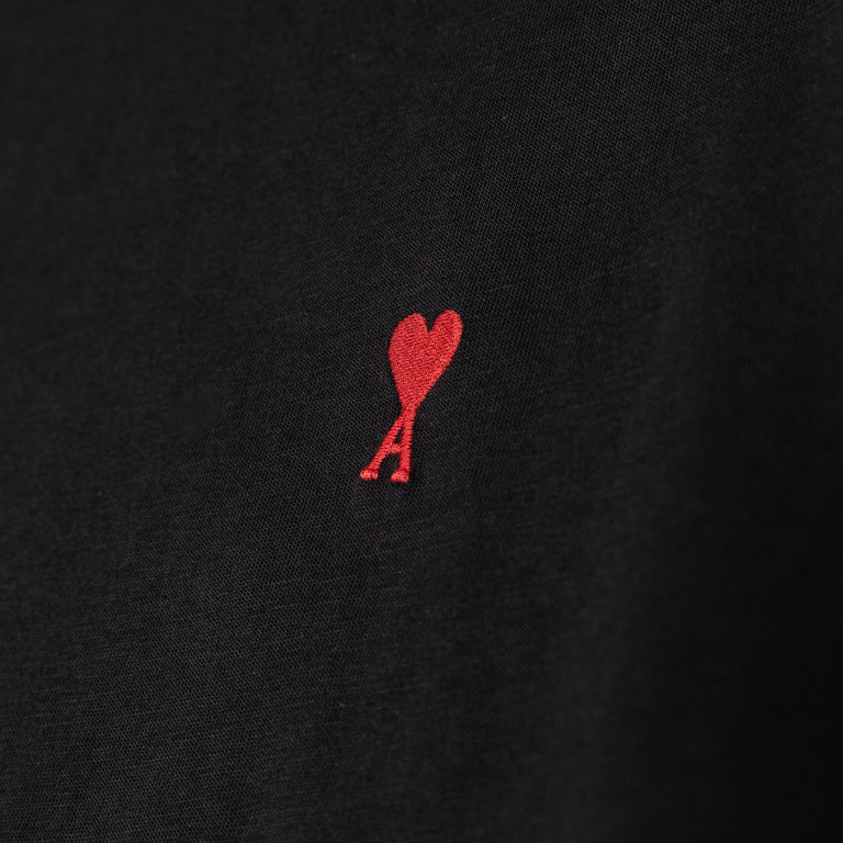 AMI Paris	Red Ami De Coeur T-Shirt - XL / Black - 3
