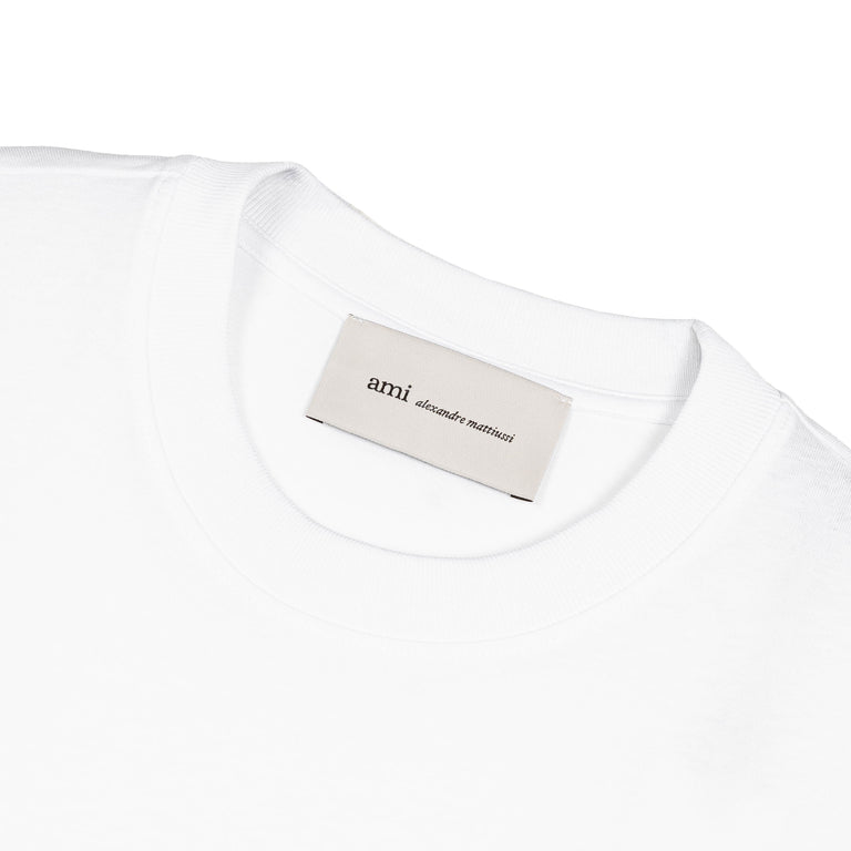 AMI Paris	Red Ami De Coeur T-Shirt - XXL / White - 2