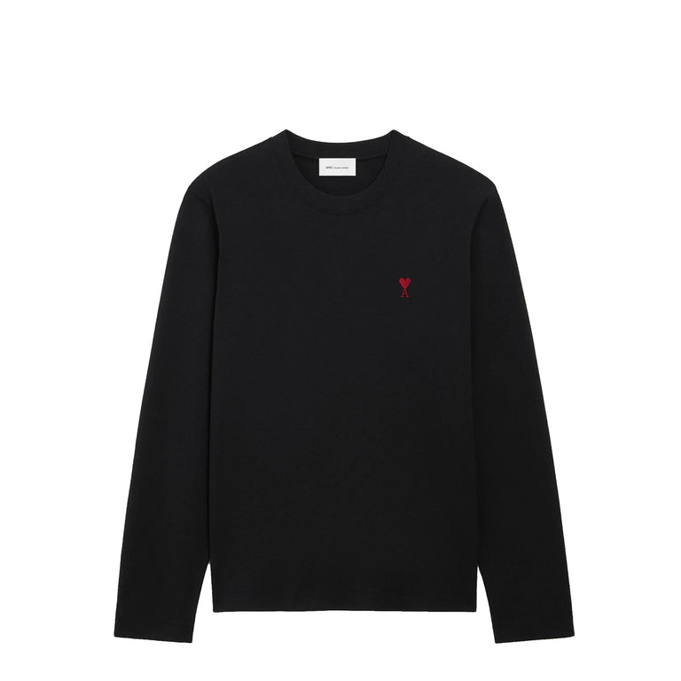 AMI Paris	Ami De Coeur Longsleeve T-Shirt - S / Black - 1
