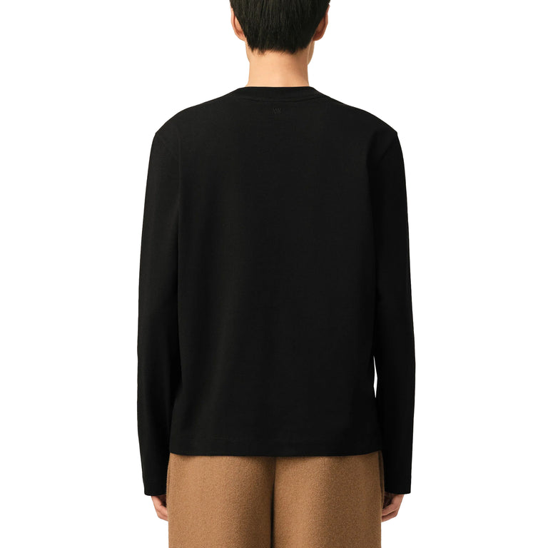 AMI Paris	Ami De Coeur Longsleeve T-Shirt - S / Black - 3