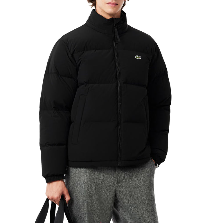 Lacoste Water-Repellent Hooded Down Jacket - 56 / Black - 6
