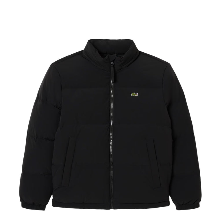 Lacoste Water-Repellent Hooded Down Jacket - 56 / Black
