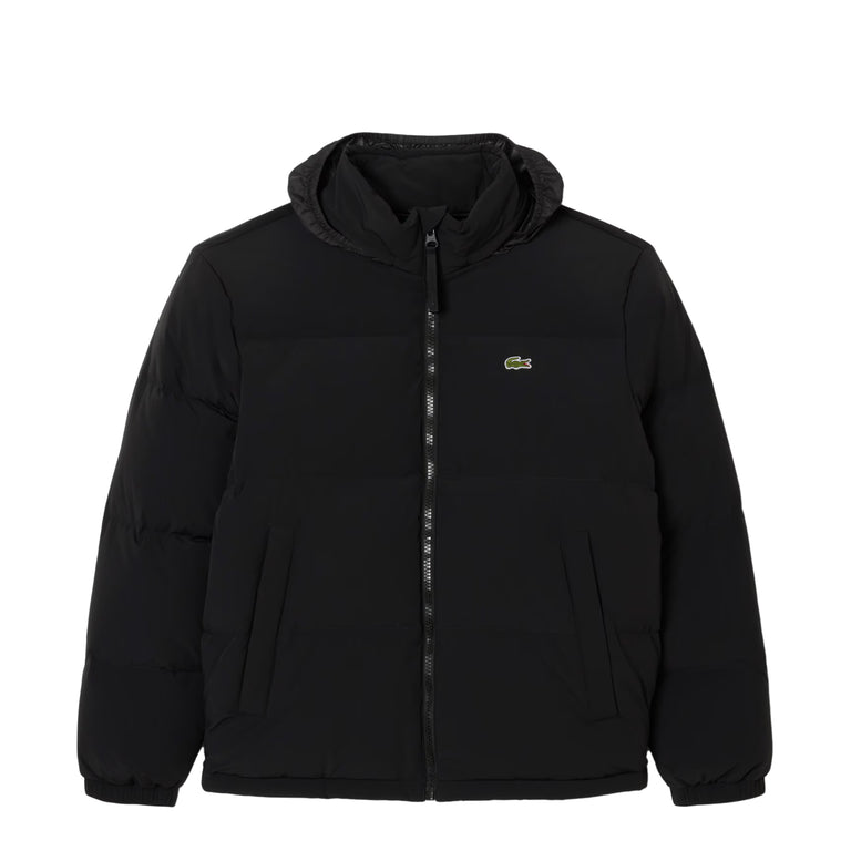 Lacoste Water-Repellent Hooded Down Jacket - 56 / Black - 2
