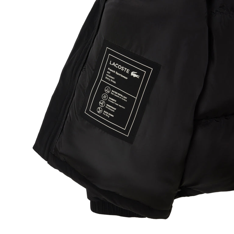 Lacoste Water-Repellent Hooded Down Jacket - 56 / Black - 5

