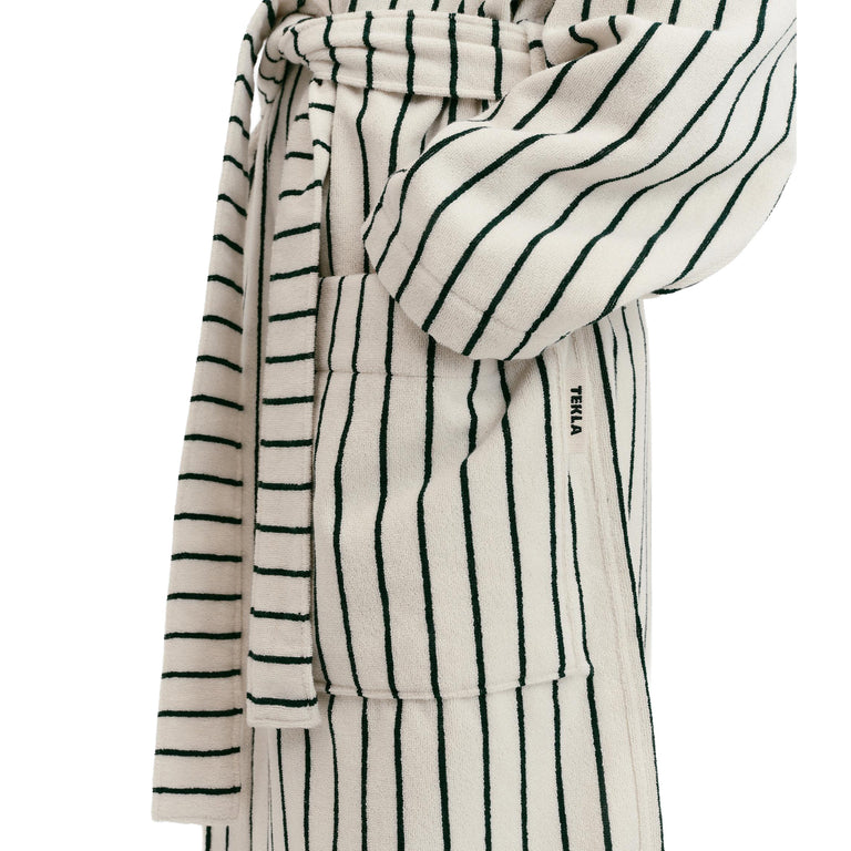 Tekla Hooded Bathrobe - L / Racing Green - 2
