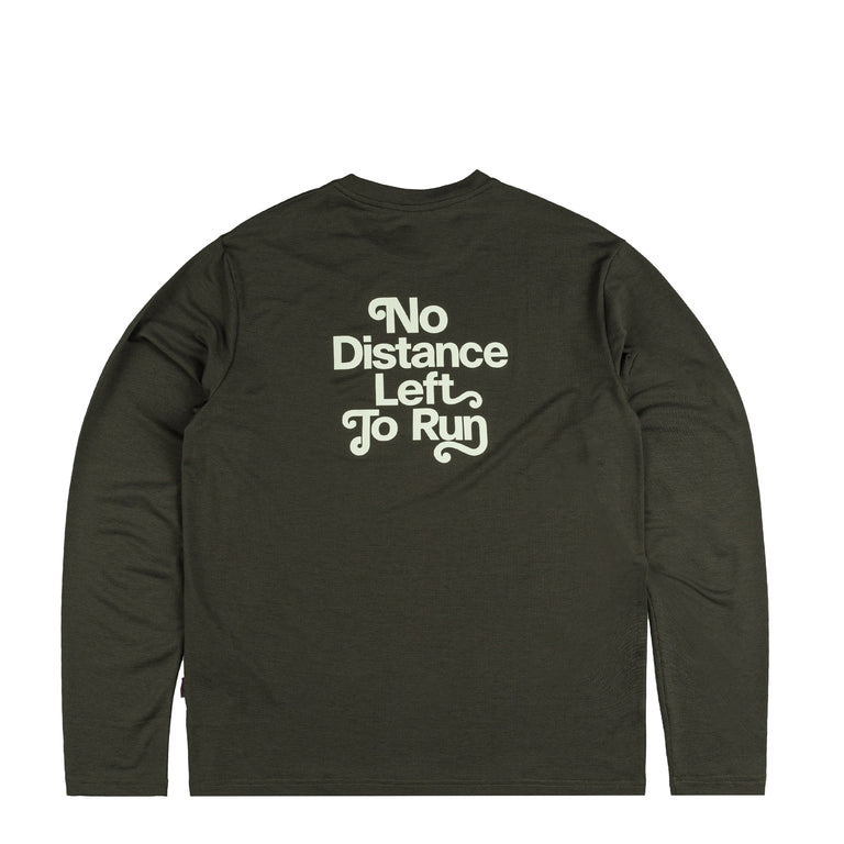 Pas Normal Studios	Balance Long Sleeve T-Shirt *No Distance Left To Run* - S / Dark Olive
