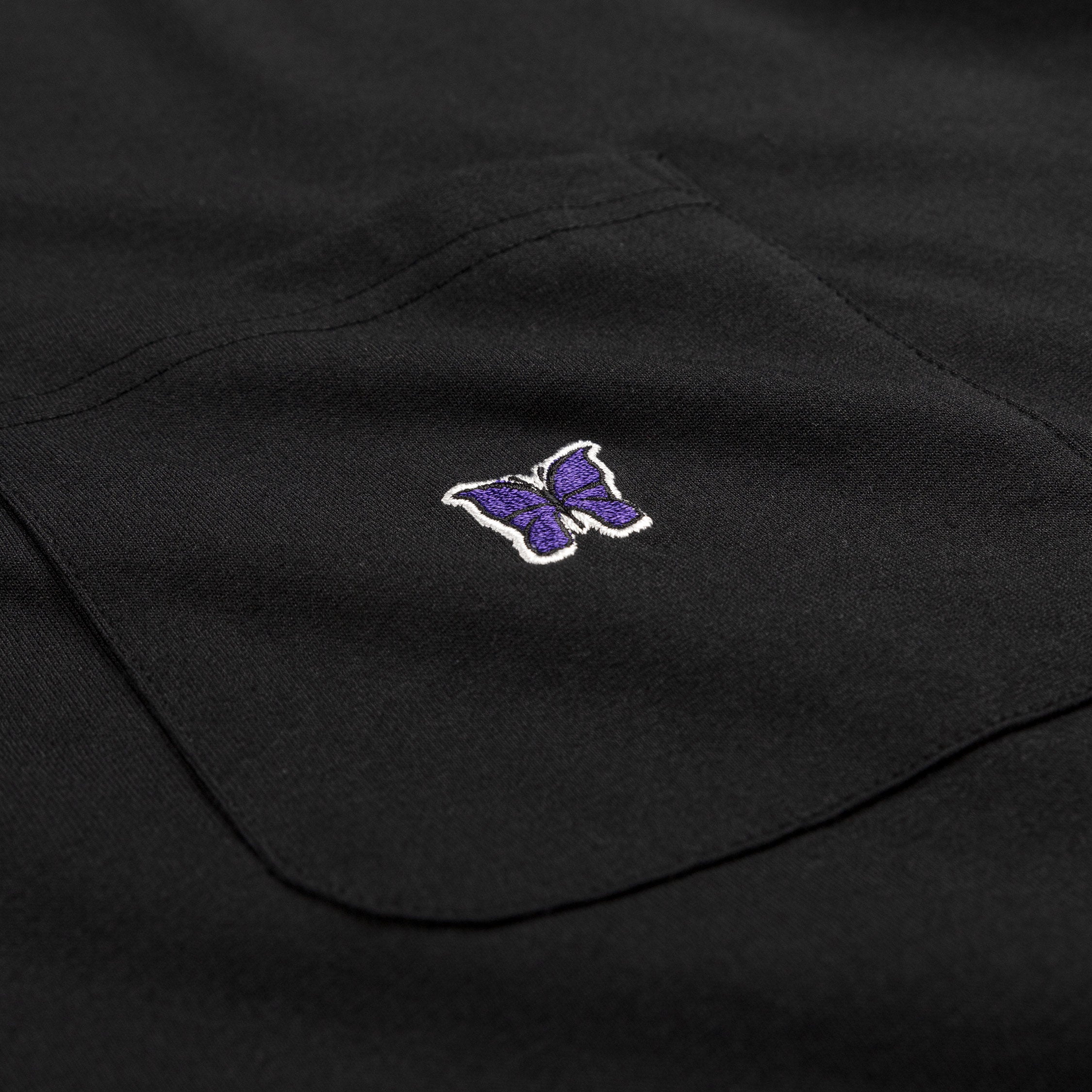 NEEDLES｜ (L/S Crew Neck Tee Poly Jersey - BLACK (QV361) NEEDLES｜ (L/S Crew Neck Tee Poly Jersey - BLACK (QV361