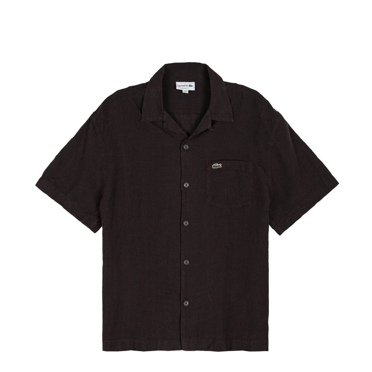 Lacoste	Relaxed Fit Linen Shirt - 39 / Buffalo
