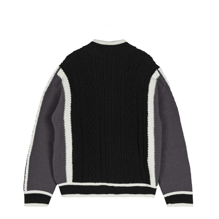 Adidas Retro Remix Cardigan - M / Black / Grey Strata / Off White - 2
