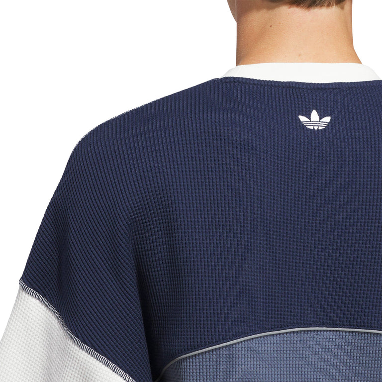 Adidas La Cienega Short Sleeve Sports Tee - L / Off White / Night Indigo / Preloved Ink - 3
