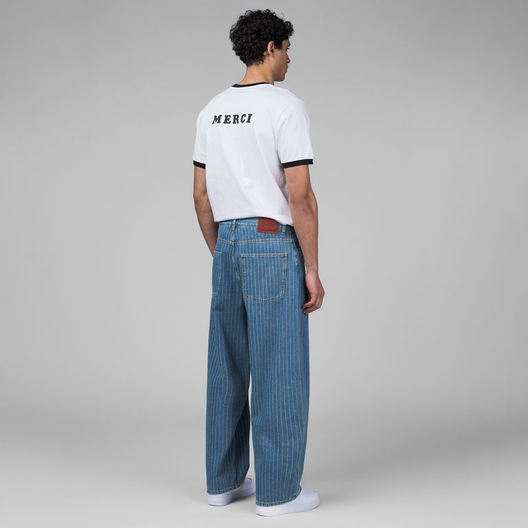 Drole de Monsieur Le Jean Baggy Rayures
