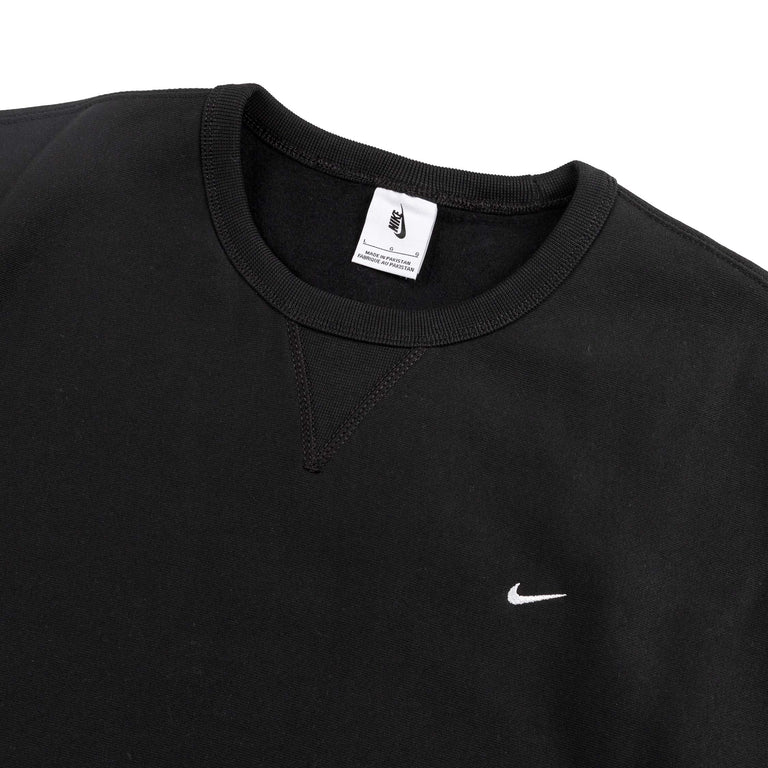 Nike	Solo Swoosh Fleece Crewneck - S / Black / White - 2
