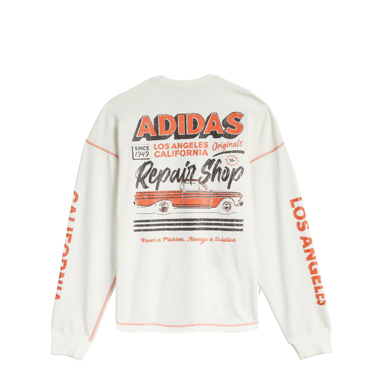 Adidas Wilshire Longsleeve Sports Tee - XL / Off White - 2
