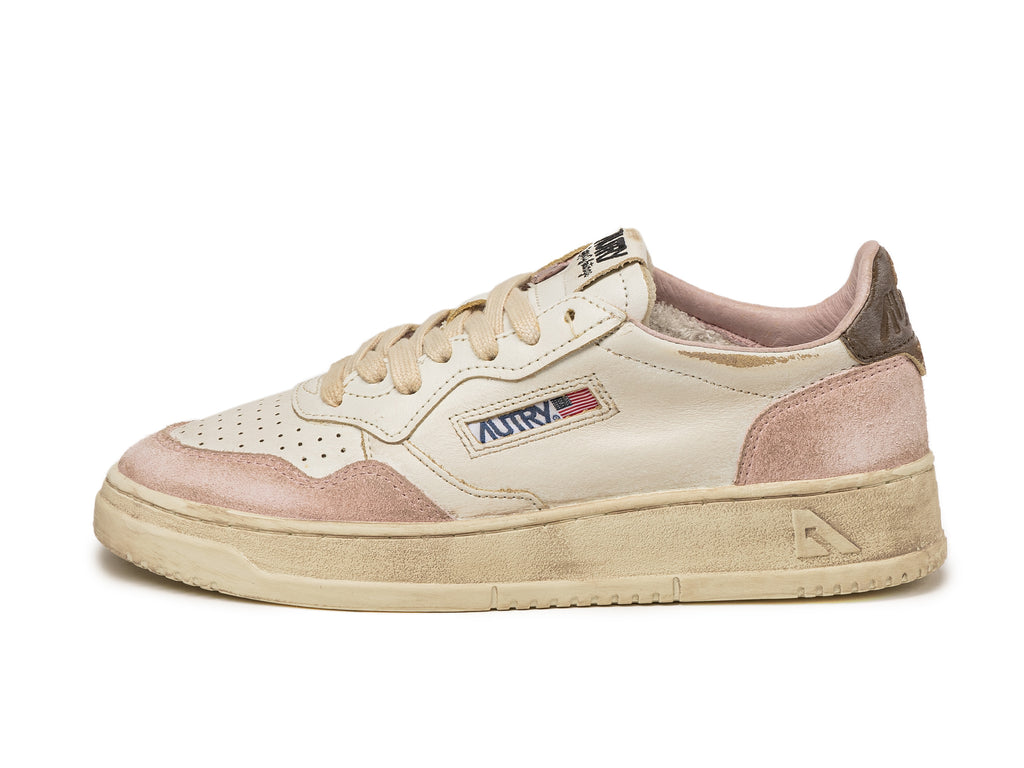 シューズ・サンダルその他 AUTRY Sneaker Medalist Low Super Vintage in nude/sepia leath Autry Medalist Super Vintage Low Sneakers In Nude And Sepia