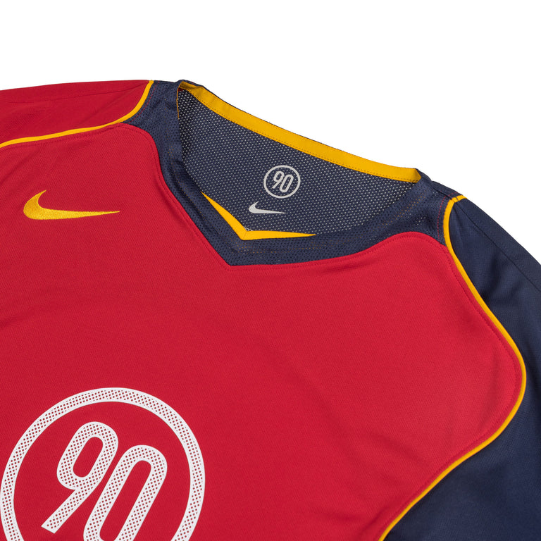 Nike Total 90 Dri-Fit Soccer Jersey - XXL / Gym Red / Midnight Navy / University Gold / University Gold - 3
