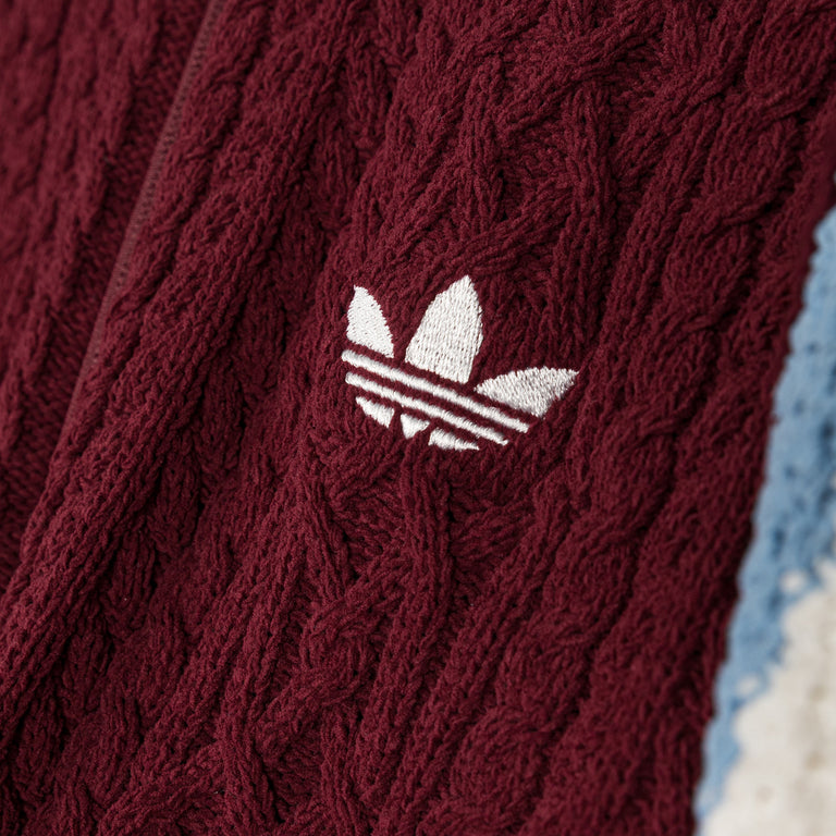 Adidas Retro Remix Cardigan - XXL / Shadow Red / Off White / Ash Blue - 4
