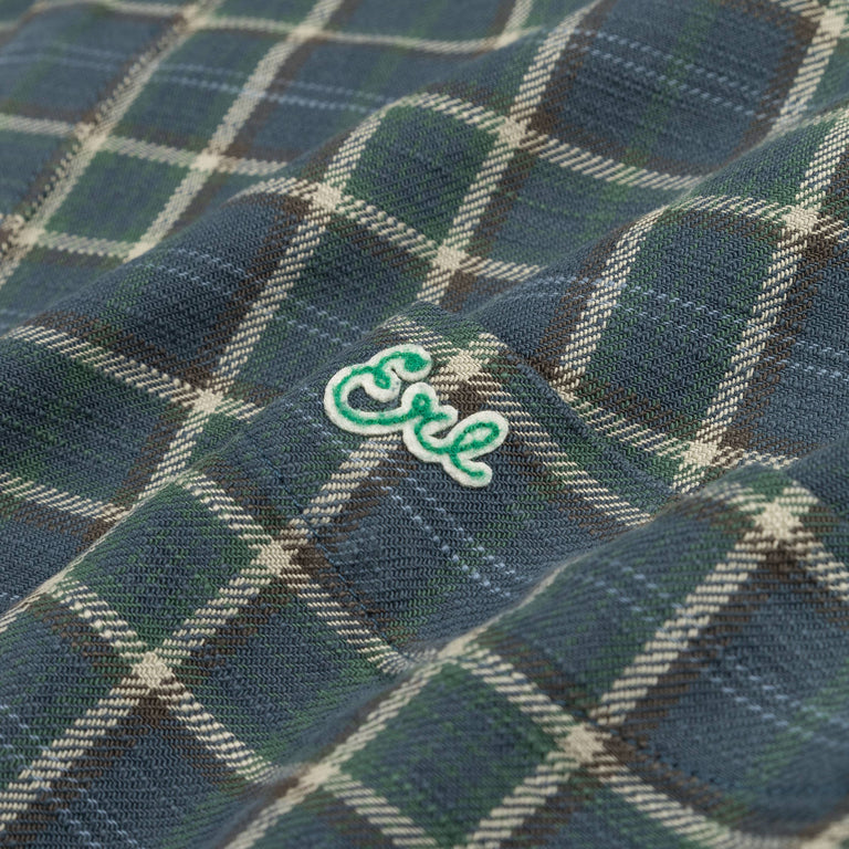 ERL Green Plaid Overshirt Woven (Green)
