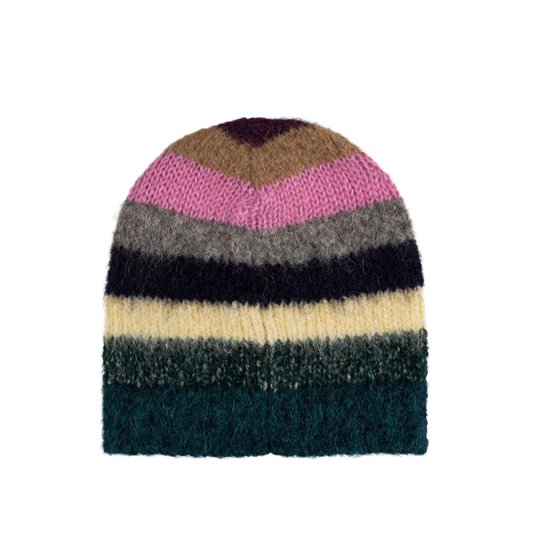 ERL Striped Alpaca Mohair Beanie Knit (Multi)