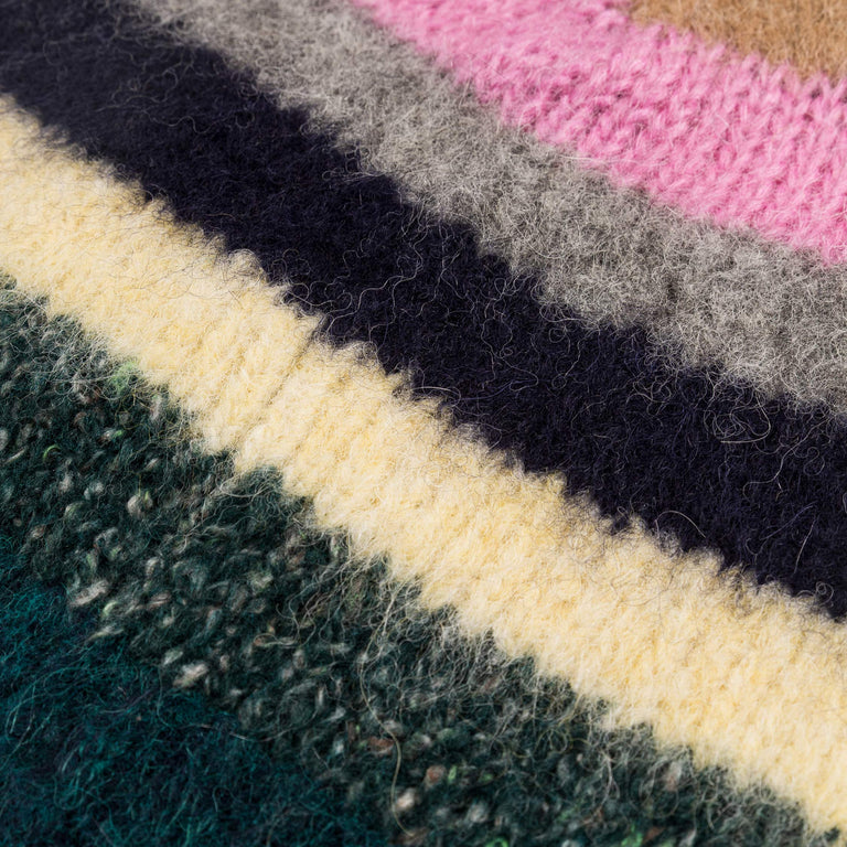 ERL Striped Alpaca Mohair Beanie Knit (Multi)