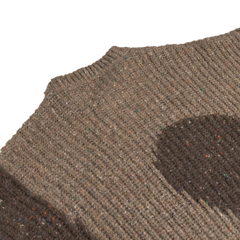 ERL Swirl Wool Crewneck Knit (Brown)