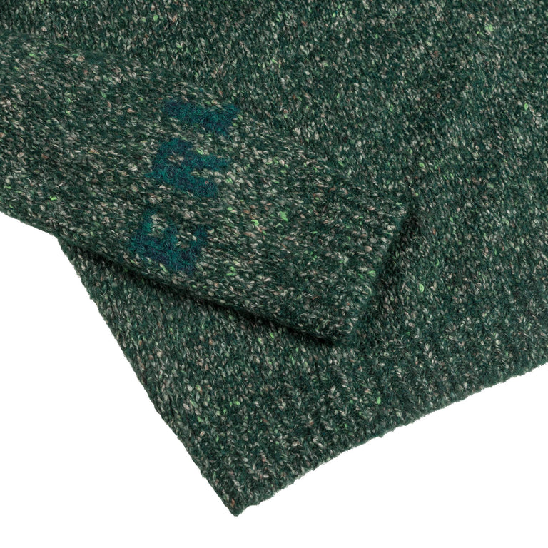 ERL Slit Neck Alpaca Sweater Knit (Dark Green)