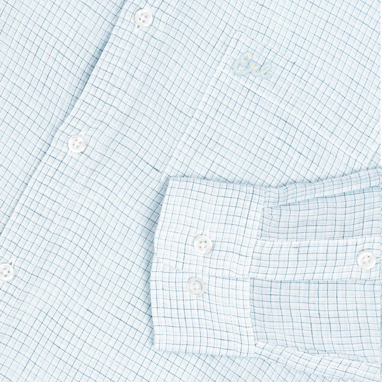 ERL Plaid Shirt Woven - S / Blue - 3