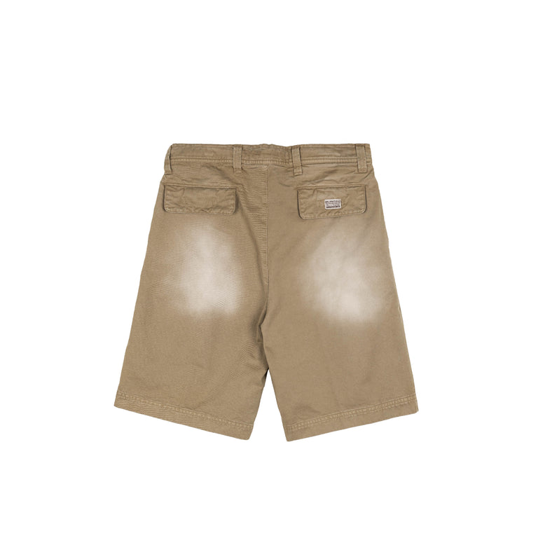 ERL Pleated Chino Shorts - L / Woven Beige - 2