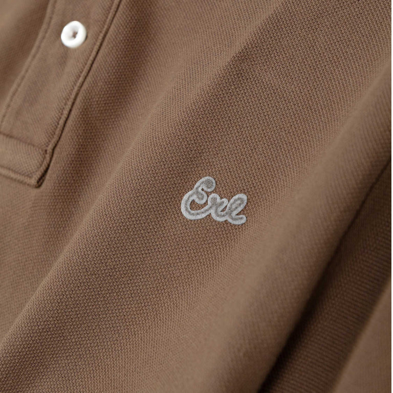 ERL Polo Tee Knit - S / Brown - 3