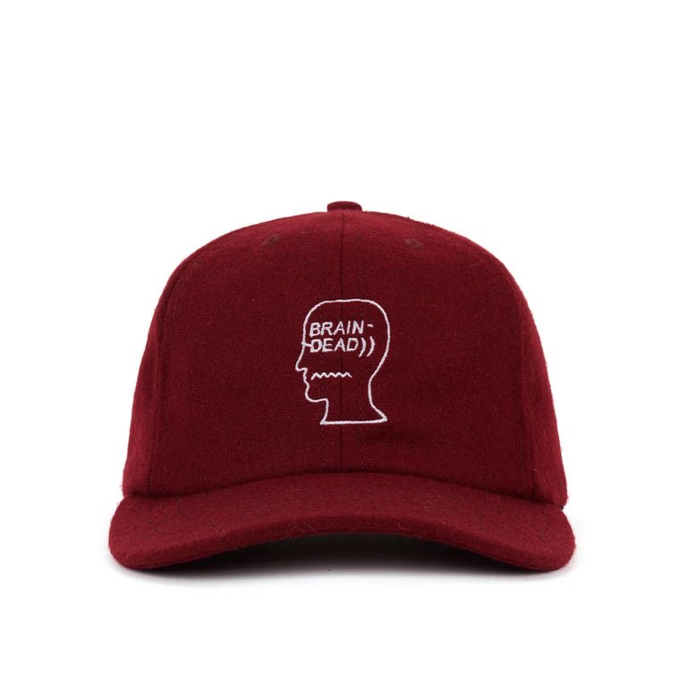 Brain Dead Flannel Logohead 6 Panel Hat - 1
