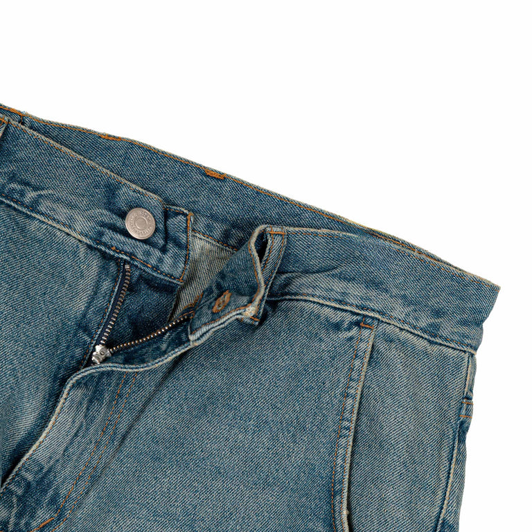 mfpen Straight Cut Jeans - L / Vintage Blue - 3