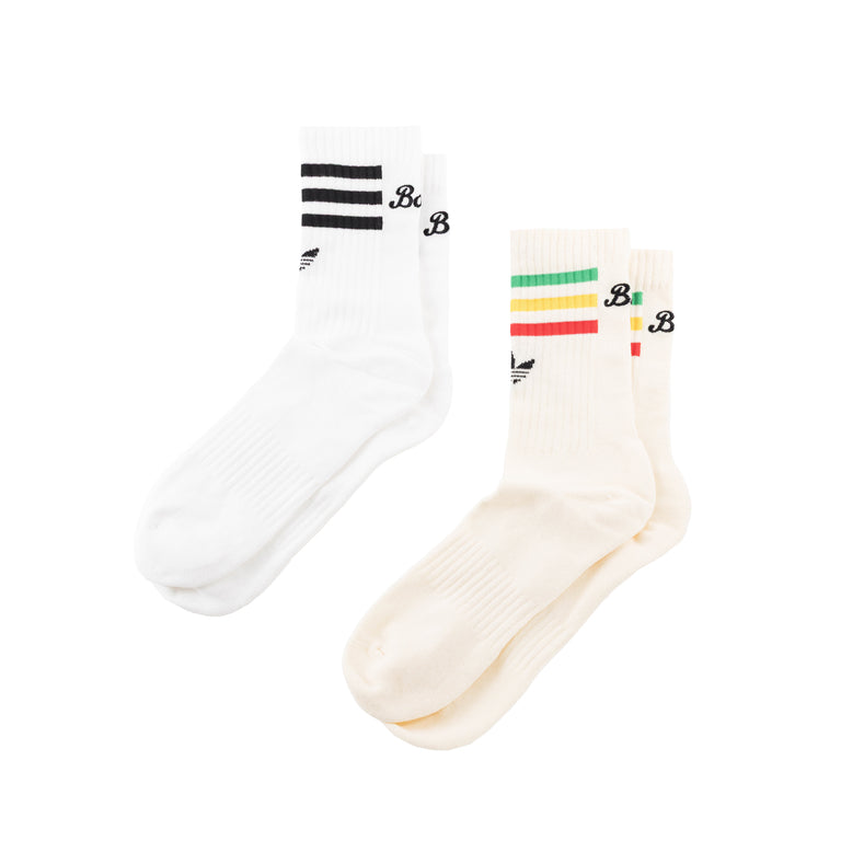 Adidas	x Bob Marley 2-Pack Crew Socks - XL / White
