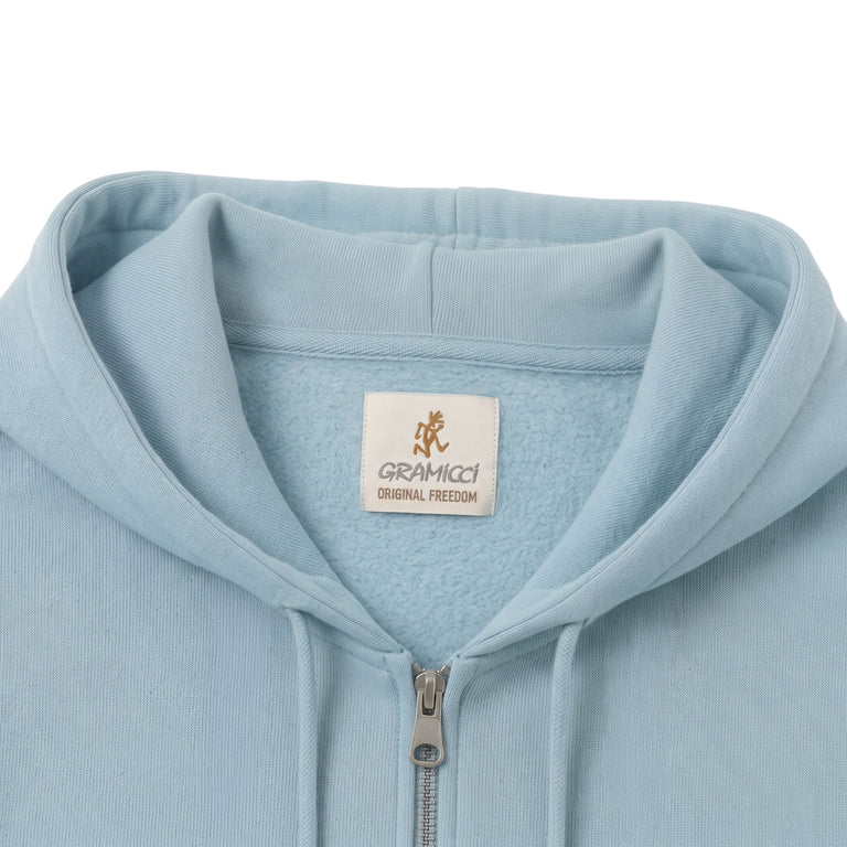 Gramicci Spell Out Zip Hooded Sweatshirt - S / Stone Blue - 2
