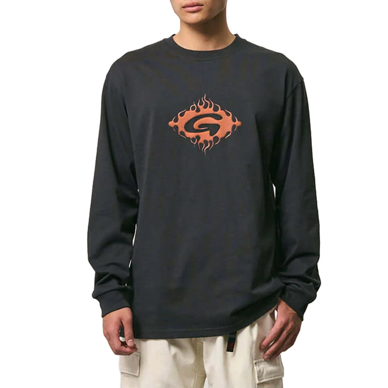 Gramicci Flames Longsleeve Tee - S / Vintage Black - 2
