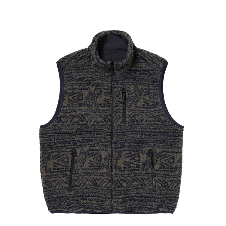 Gramicci x thisisneverthat Reversible Fleece Vest - S / Dark Navy
