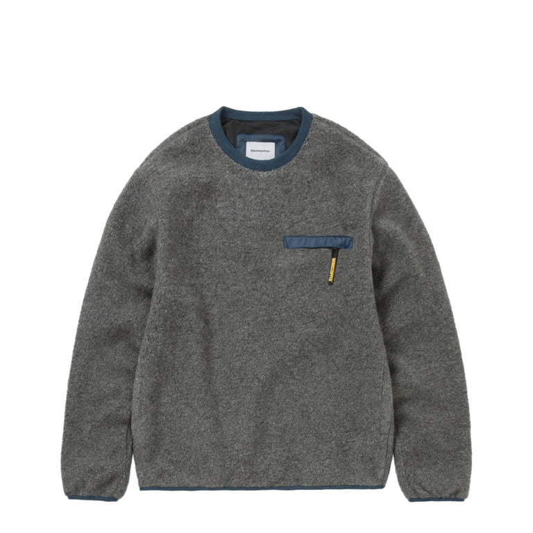 thisisneverthat *Gore-Tex Windstopper* Wool Fleece Crewneck - L / Heather Grey
