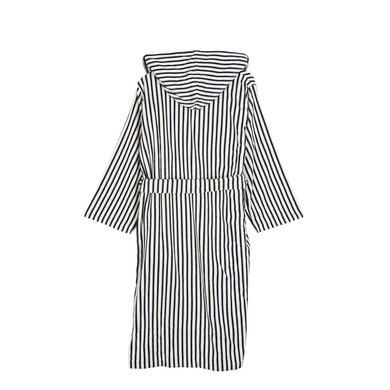 Tekla Hooded Bathrobe - M / Sailor Stripes - 2