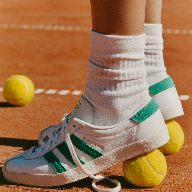 Adidas x Sporty & Rich Blanc onfeet