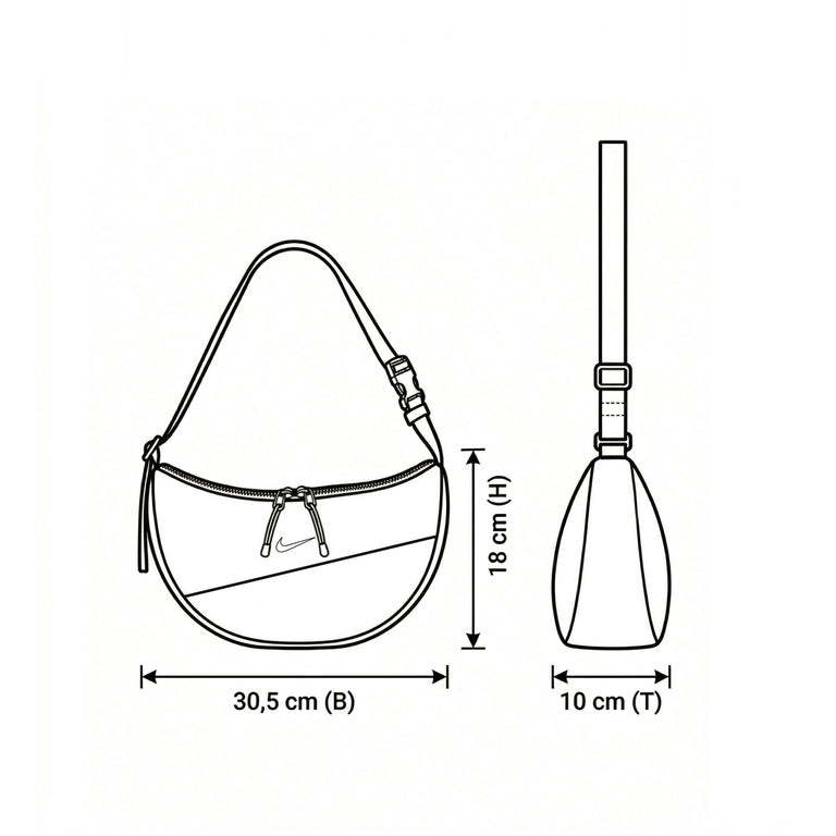 Aura Crescent Crossbody Bag Recycled - 5
