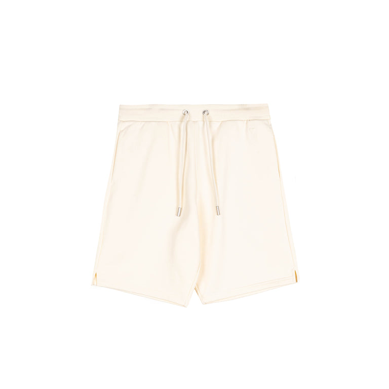 AMI Paris	Embossed Ami De Coeur Shorts - L / White Cream
