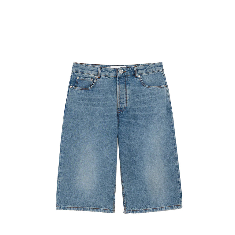 AMI Paris	Large Fit Bermuda Shorts - 34 / Used Blue
