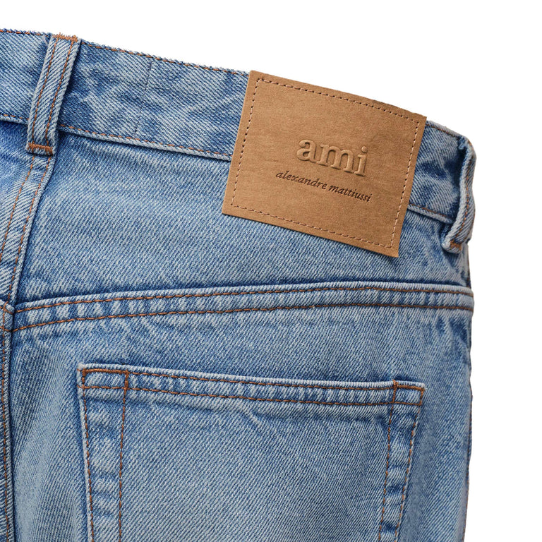 AMI Paris	Large Fit Bermuda Shorts - 34 / Used Blue - 2