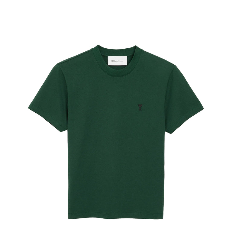 AMI Paris	Ami De Coeur T-Shirt - XL / Vert Bouteille / Noir - 1