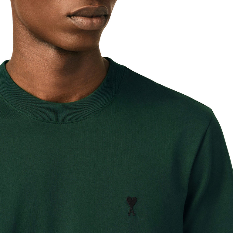 AMI Paris	Ami De Coeur T-Shirt - XL / Vert Bouteille / Noir - 2