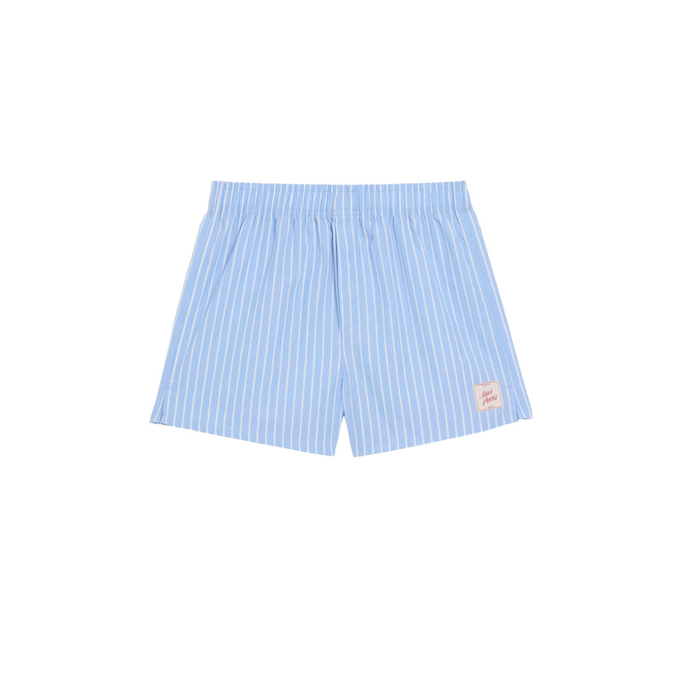 AMI Paris	Ami De Coeur Woven Trunks - L / Cashmere Blue / White
