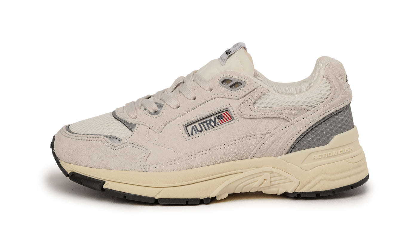 スニーカー AUTRY Hyperway Sneakers - Autry - Leather - Khaki AUTRY Hyperway mesh and metallic leather-trimmed suede